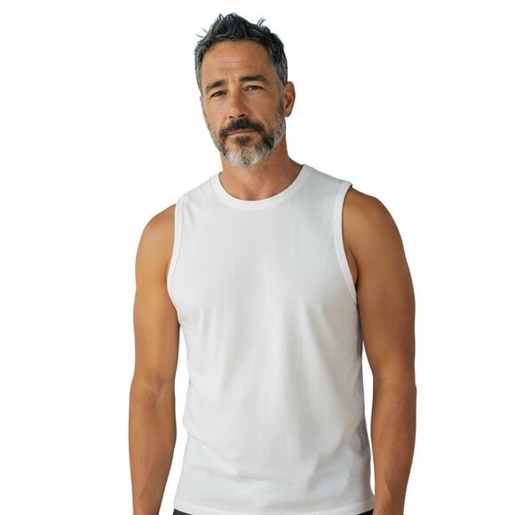 Vitality x Cosmopolitan Unisex Sleeveless Tank Top – White Heather, Size XS - Picture 2 of 6